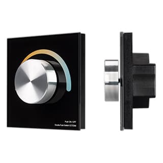 Arlight Панель SMART-P20-MIX-G-IN Black (12-24V, 4x3A, Rotary, 2.4G) (IP20 Пластик, 5 лет) 033762 — миниатюра 1