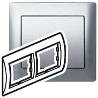 Legrand Galea Life Тертый Алюминий/Brushed Aluminium Рамка 2-я гориз 771952 — миниатюра 2
