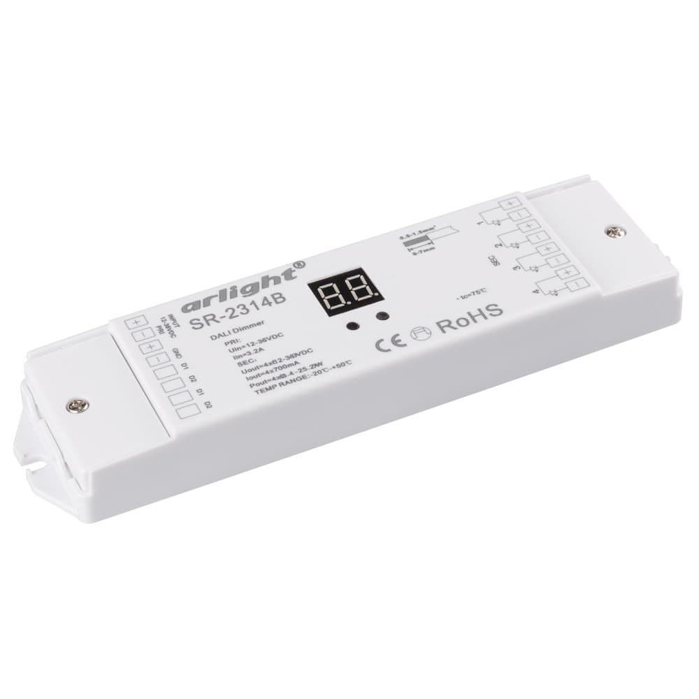 Arlight Диммер DALI SR-2314B (12-36V, 4x700mA, 1 адрес) 014833