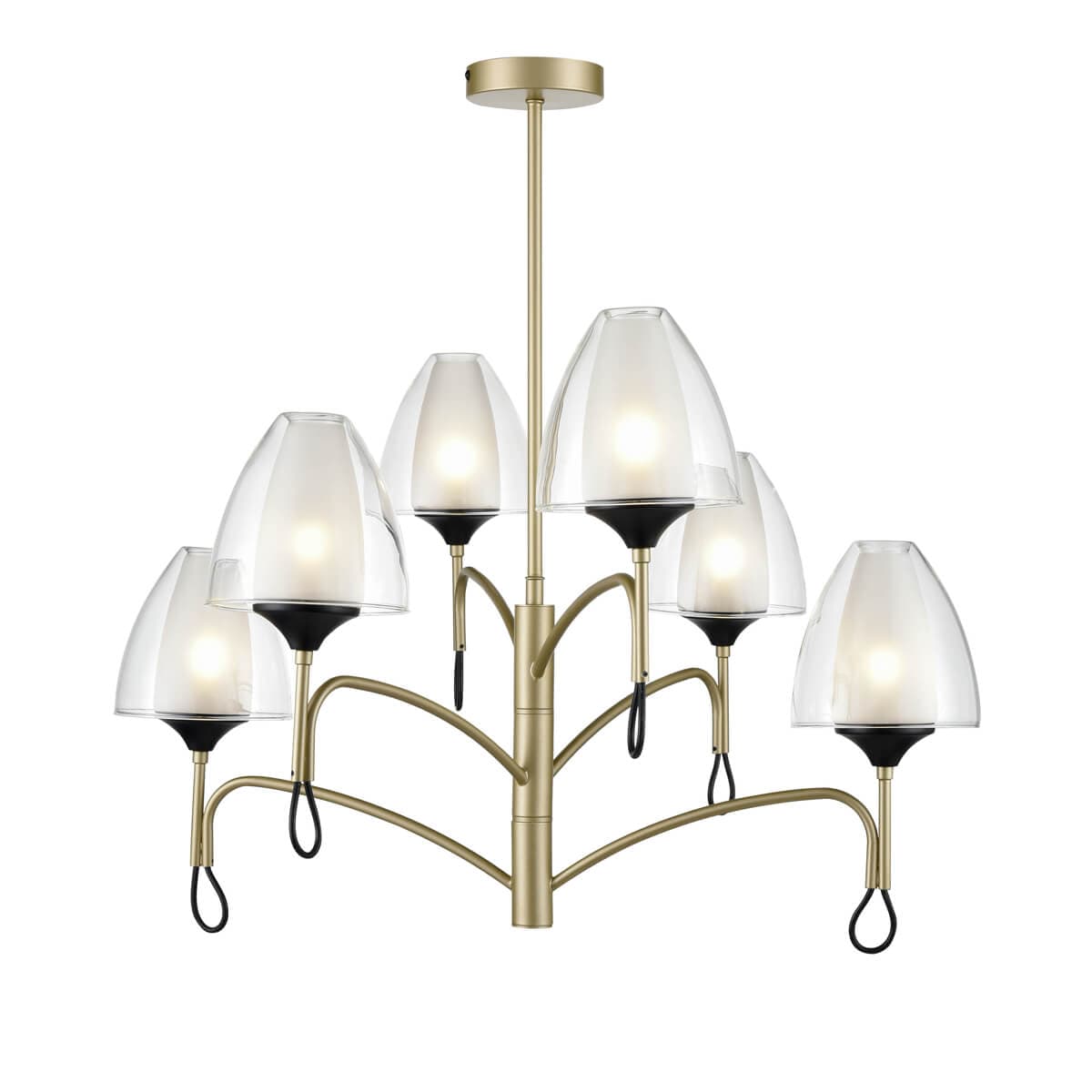 Vele Luce Oro Люстра подвесная Modern D700*H700 шампань, черный | champagne, black металл | metal VL5654P16