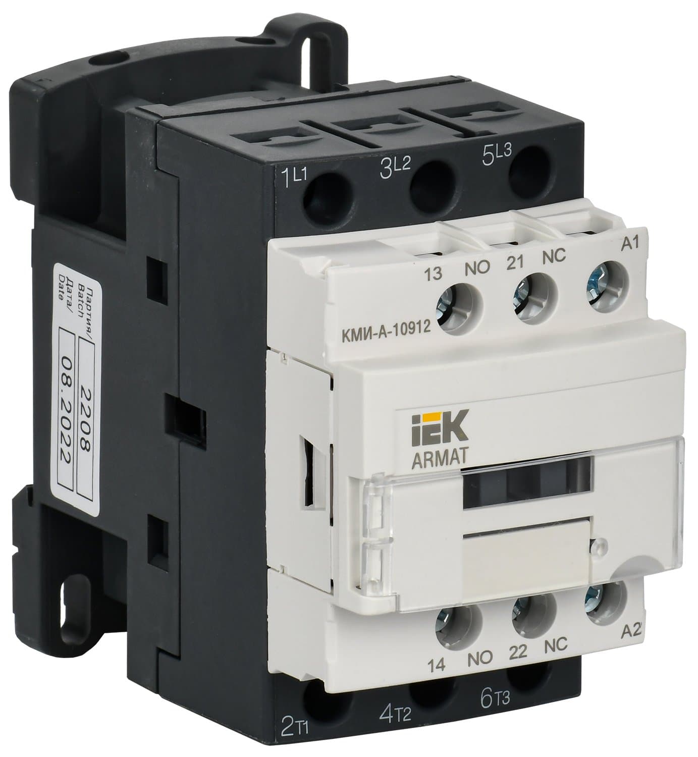 IEK ARMAT Контактор КМИ-А-10912 LC1D 9А 230В/АС3 1НО/1НЗ