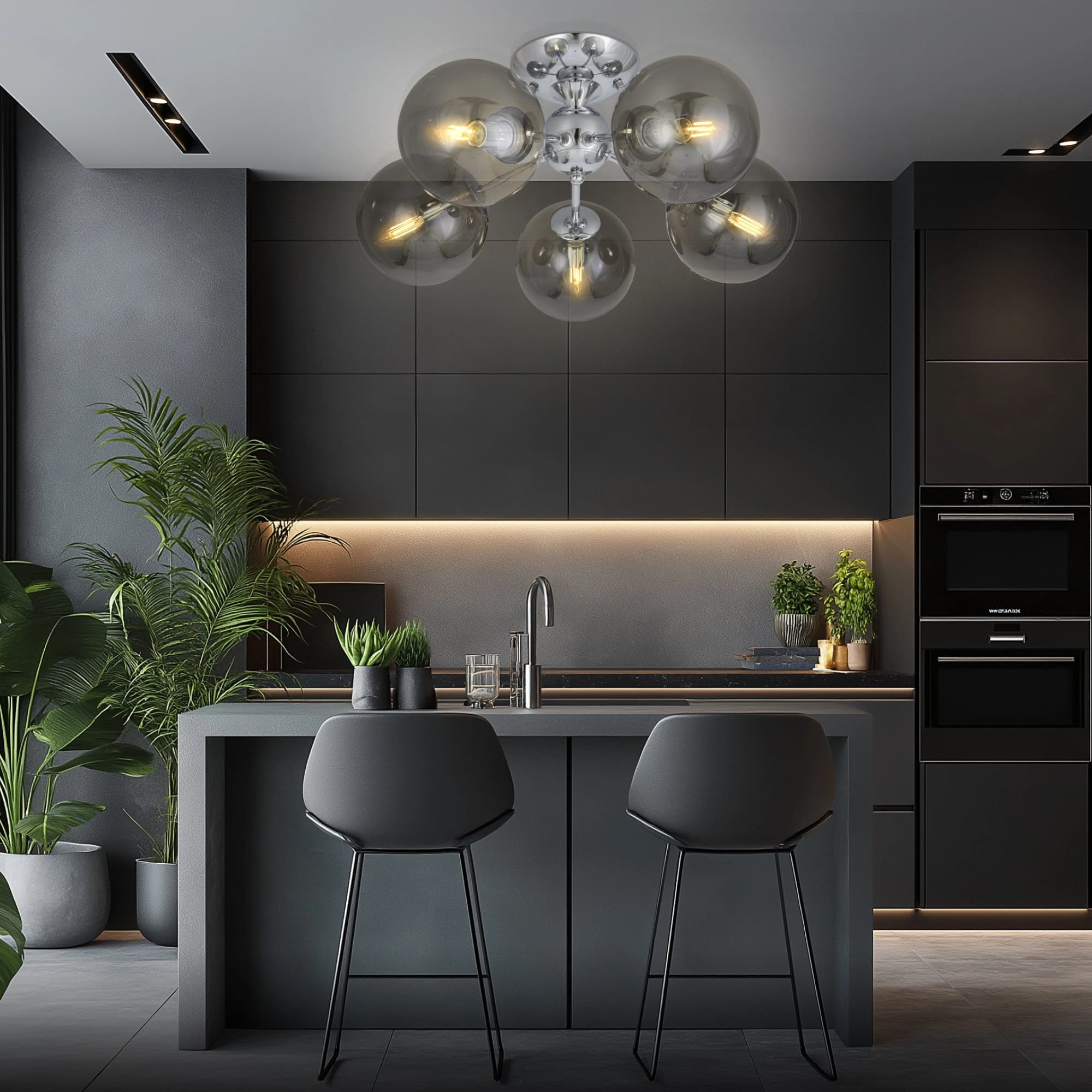 Citilux CL102150 Томми Хром+Дымч. Люстра — миниатюра 10