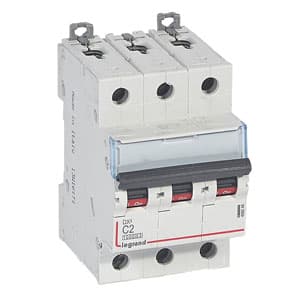 Legrand DX3 Автоматический выключатель 3P 2A (С) 10kA/16kA 409248 — миниатюра 2