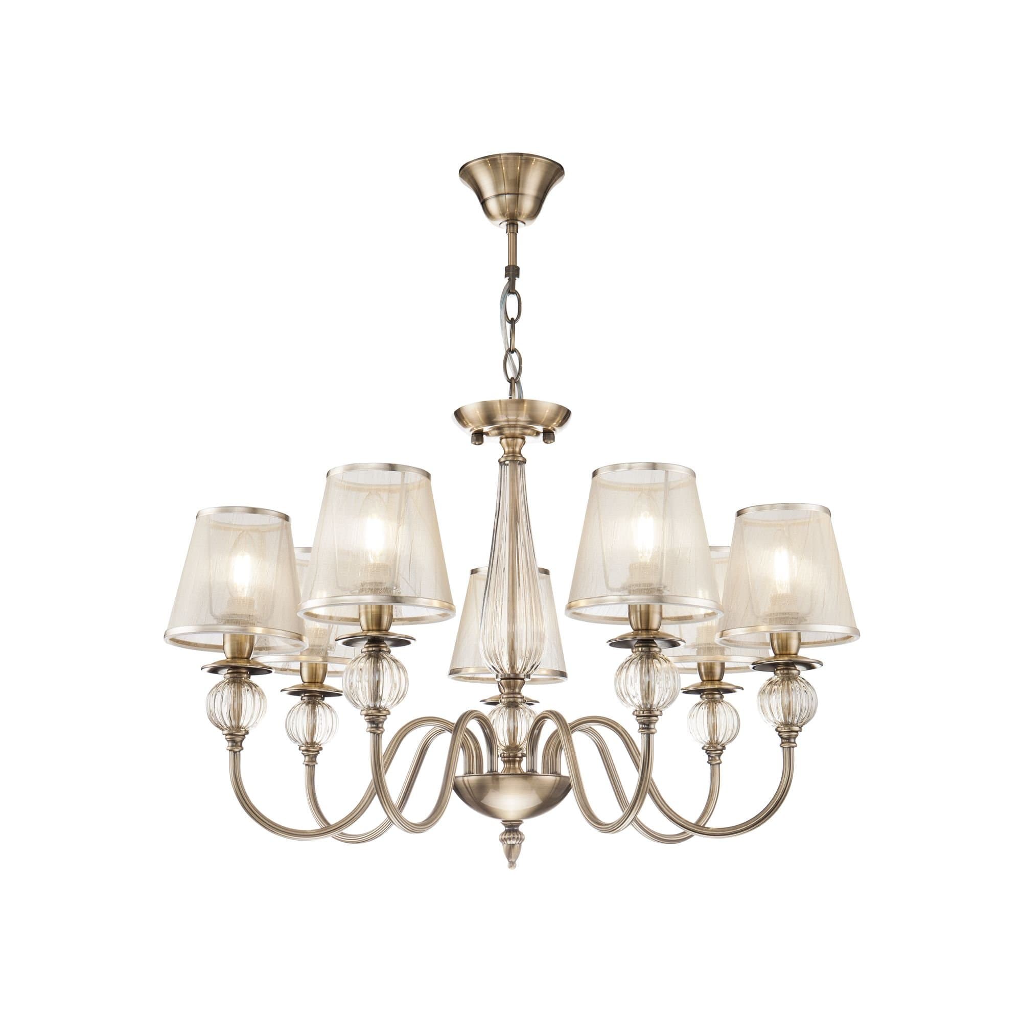 Freya Classic Inessa Бронза Антик Люстра E14 40W FR2685PL-07BZ — миниатюра 2