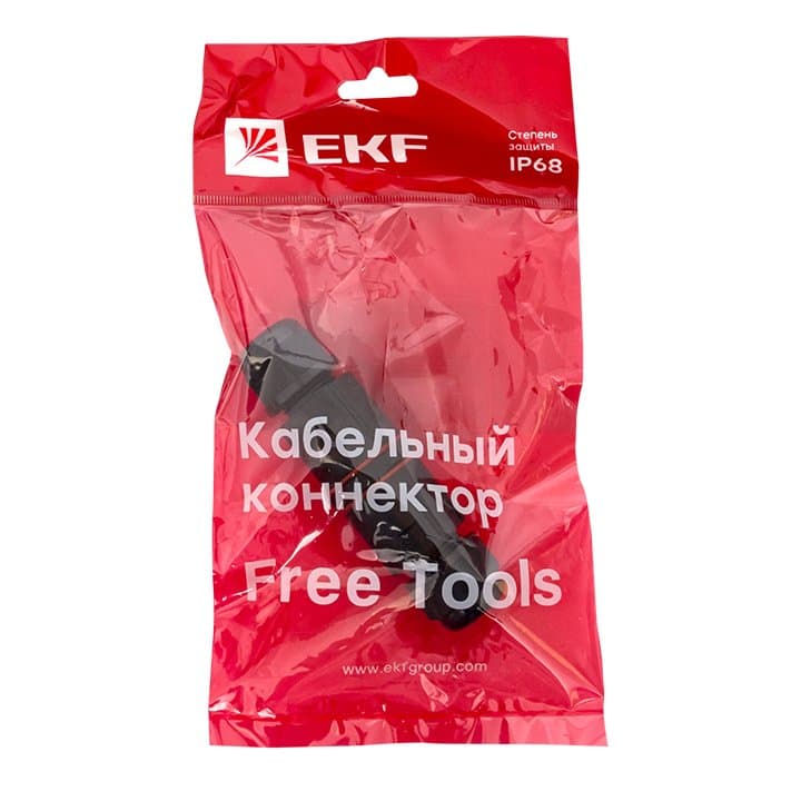 EKF PROxima Кабельный коннектор I-образный (СМК 3PIN) IP68 FreeTools — миниатюра 3