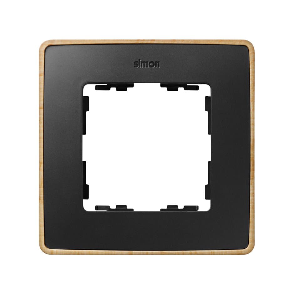 Simon 82 Detail Графит, основание дерево Рамка 1-ая 8201610-271