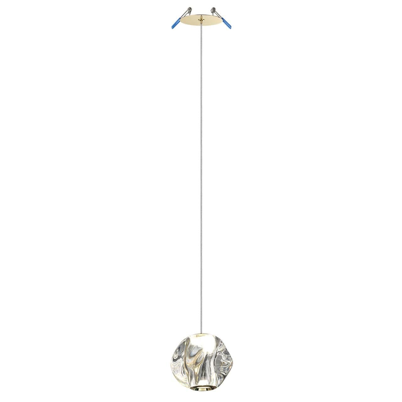 Odeon Light 5085/5L L-VISION ODL25 золото/прозрачный/металл/акрил Подвес LED 5W 4000K 240Лм JEMSTONE