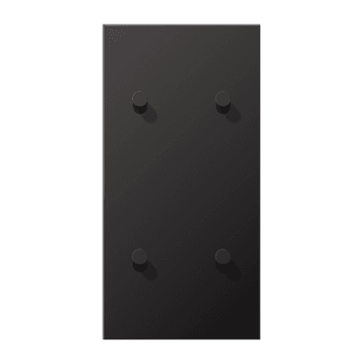 JUNG LS1912 Dark Центральная плата, 2 поста, для вертикальной установки, тумблеры 2+2,конус; метал. исполнение AL12-25DK01