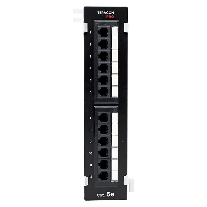 EKF TeraLINK PRO Патч-панель настенная TeraLINK PRO Cat.5E неэкранированная UTP 12 портов RJ-45 Dual IDC