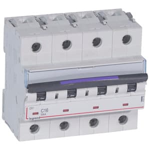 Legrand DX3 Автоматический выключатель 50кА 16А 4P C 410174 — миниатюра 2