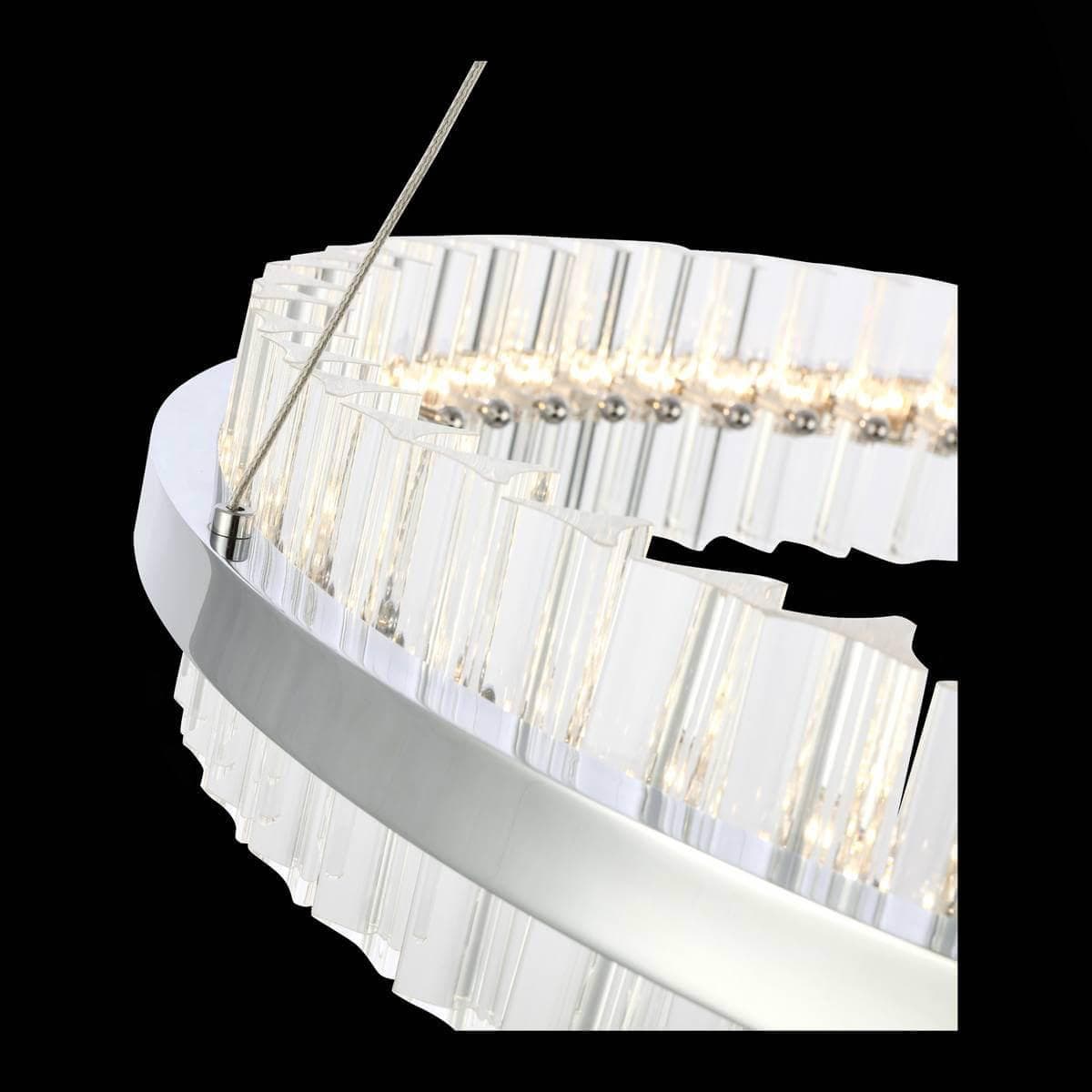 ST Luce SL383.113.01 Светильник подвесной Хром/Прозрачный LED 1*44W — миниатюра 2