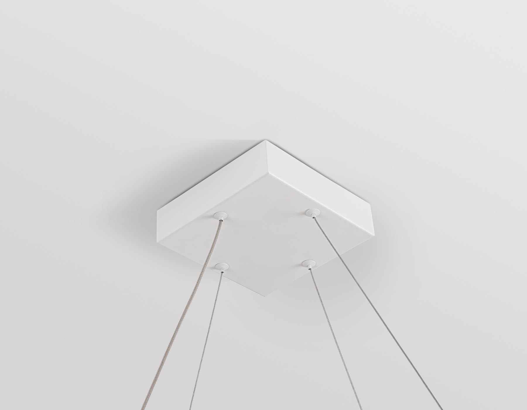 Ambrella Светильник подвесной светодиодный FL5802/1+4 WH белый 50W 3000K/4200K/6400K 600*600*1200 (без ПДУ) — миниатюра 8