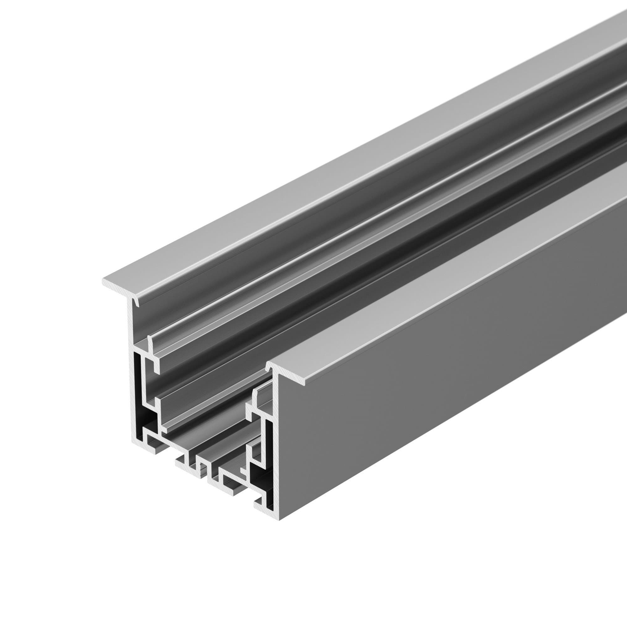 Arlight Профиль с экраном S2-LINIA55-F-2500 ANOD+OPAL (Алюминий) 021176 — миниатюра 2