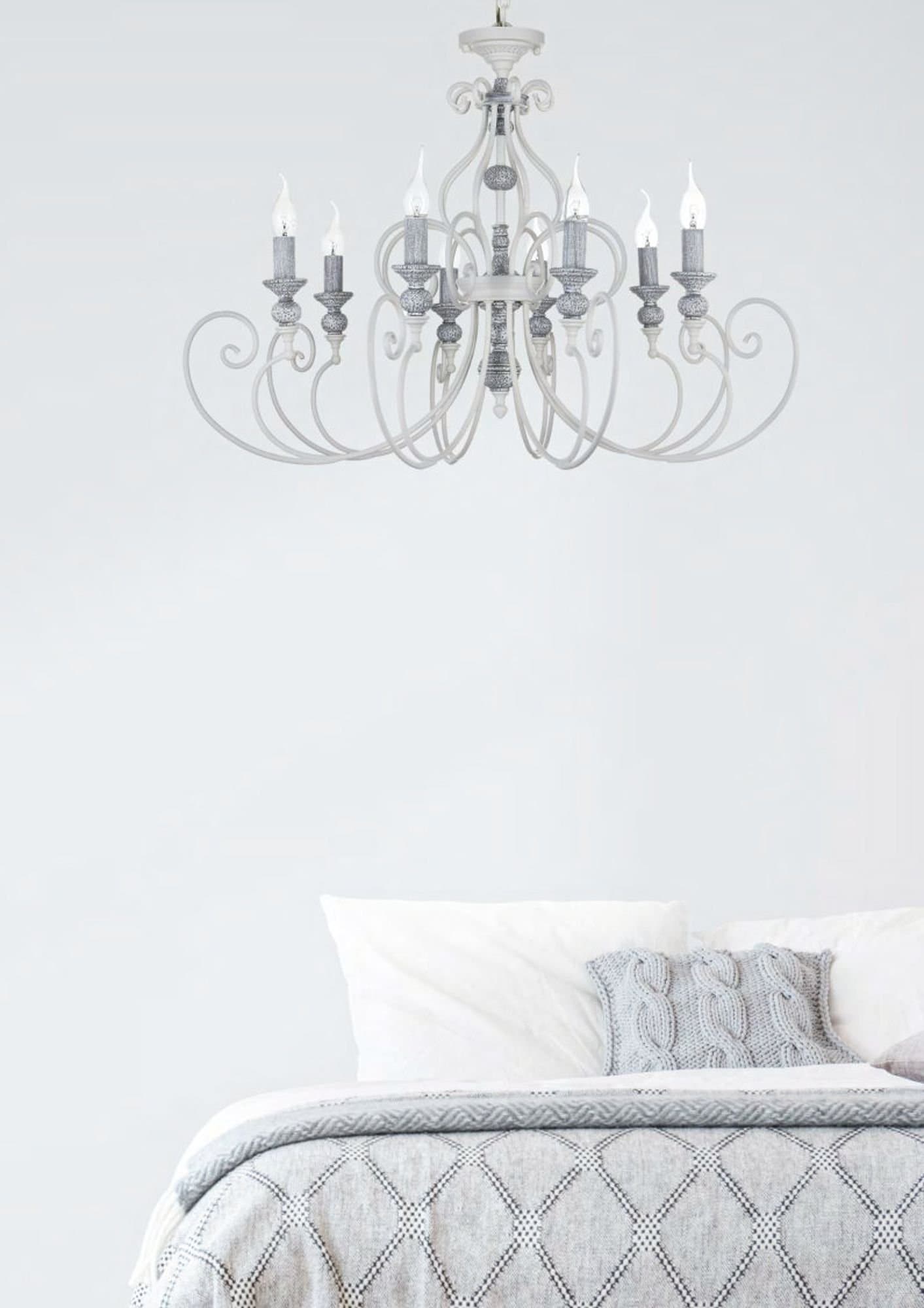 Maytoni Elegant Karina Белый Люстра 8xE14 60W ARM631-PL-08-W — миниатюра 9