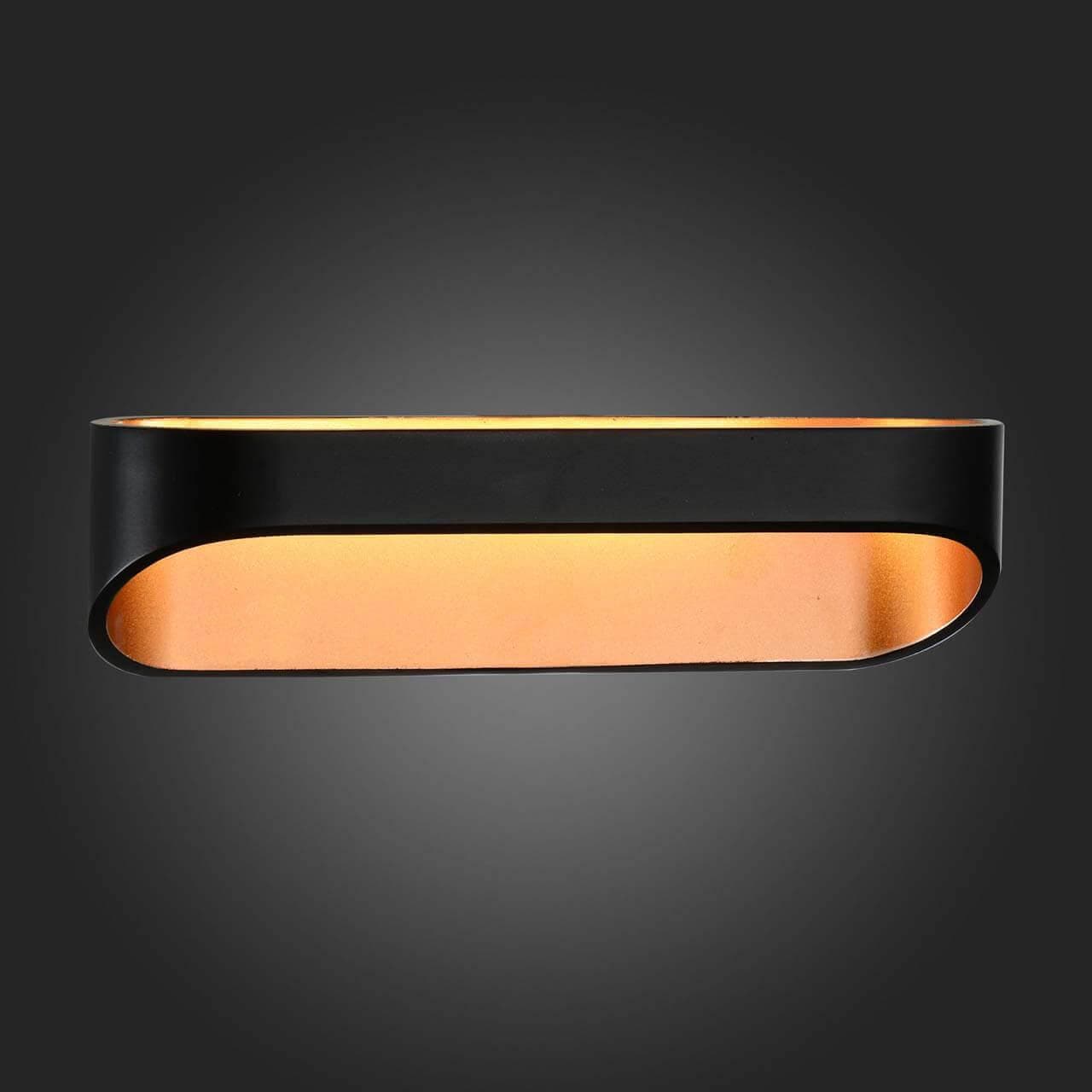 ST LUCE SL582.041.01 Светильник настенный  Черный, Золото/Черный, Золото LED 1*6W — миниатюра 3