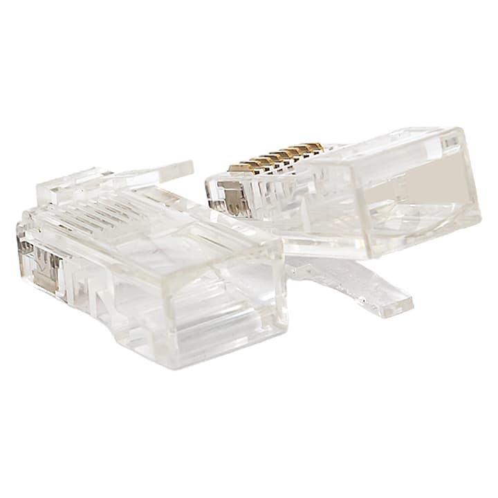 EKF Коннектор RJ-45 TERACOM неэкранированный 8P8C Cat.5E универсальный (упак.10шт) — миниатюра 2