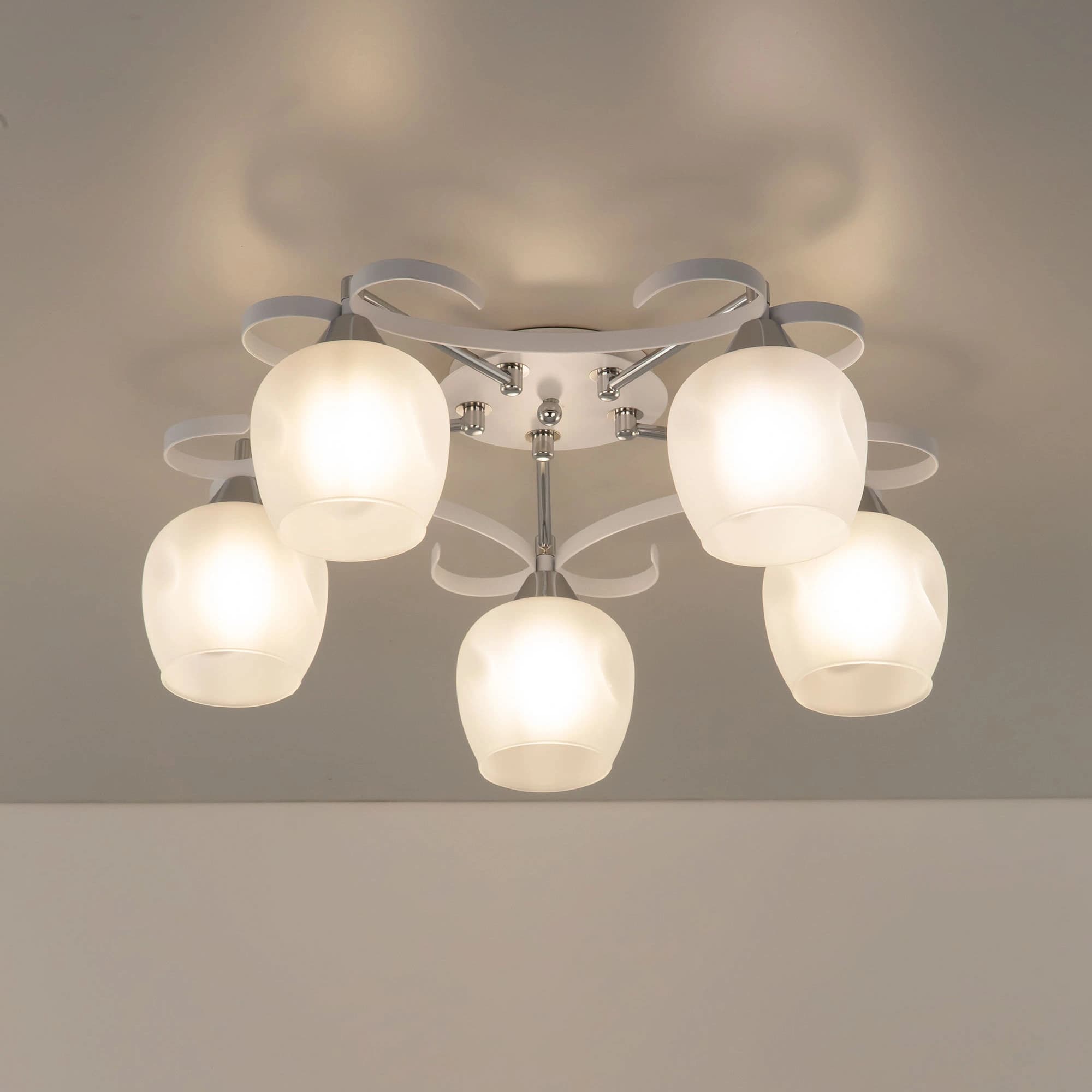 Citilux CL171153 Сюзи Белая+Хром Светильник Люстра — миниатюра 3
