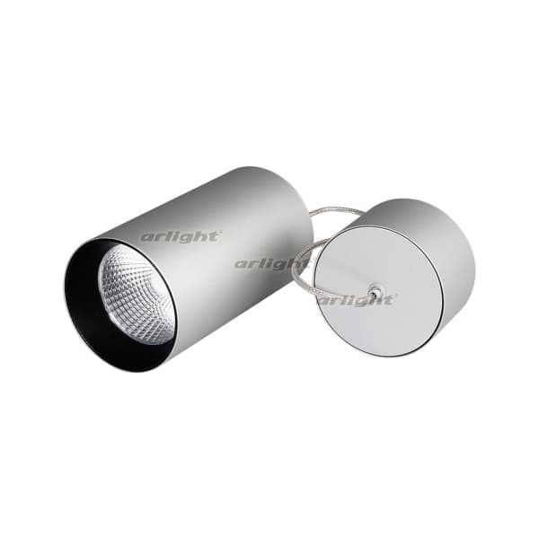 Arlight Светильник подвесной SP-POLO-R85-2-15W Day White 40deg (Silver, Black Ring) (IP20 Металл, 3 года) 022966