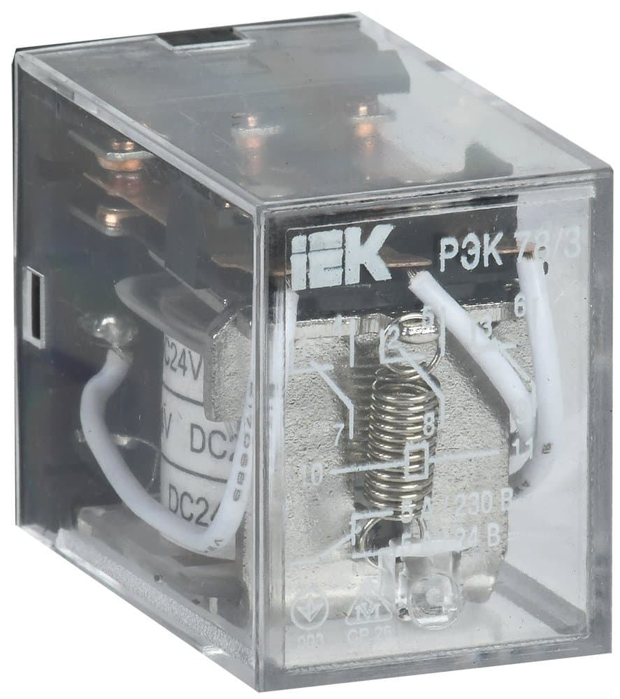 IEK ONI Реле РЭК78/3(MY3)  5А  24В DC — миниатюра 1