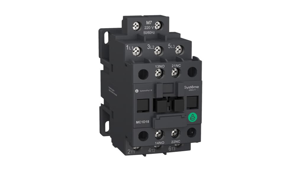 Systeme Electric SystemePact MCP Контактор MC1D 3P 9A НО+НЗ 24VDC с пониженным током потребления катушки — миниатюра 3