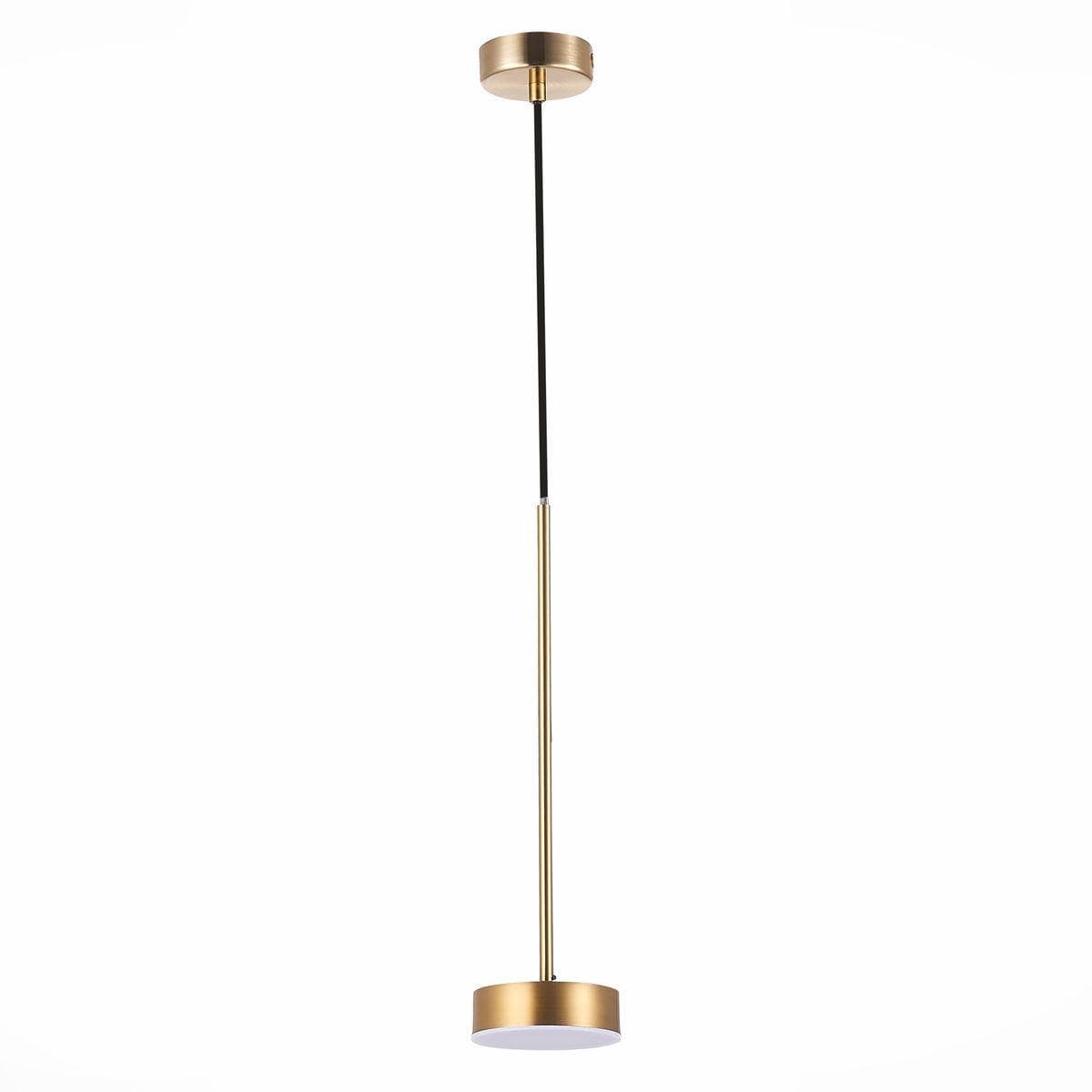 ST Luce SL6000.303.01 Светильник подвесной Латунь/Латунь LED 1*7W 3000K — миниатюра 1