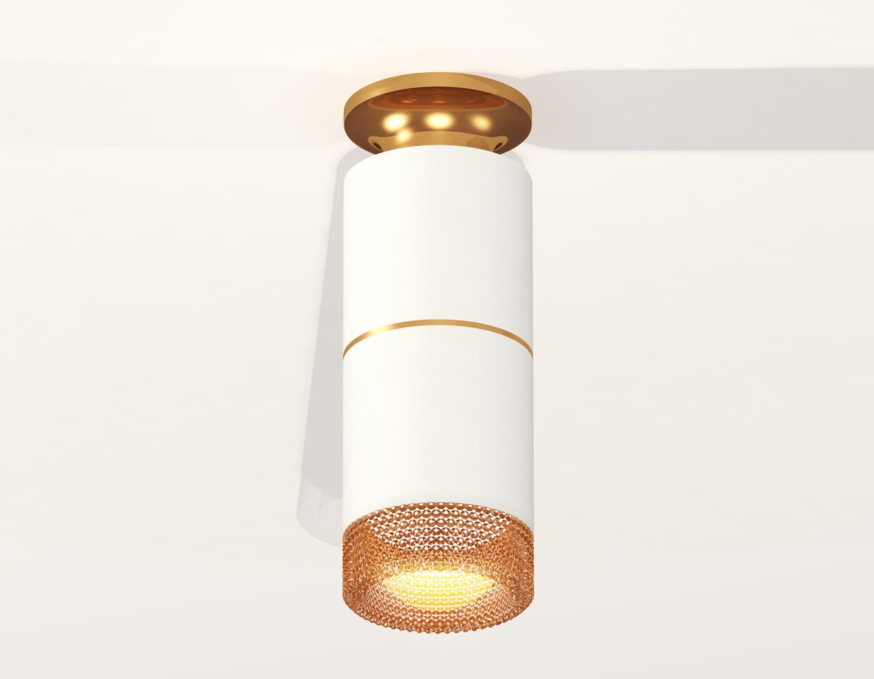 Ambrella Комплект накладного светильника XS6301261 SWH/PYG/CF белый песок/золото желтое полированное/кофе MR16 GU5.3 (N6905, C6301, A2062, N6154) — миниатюра 2