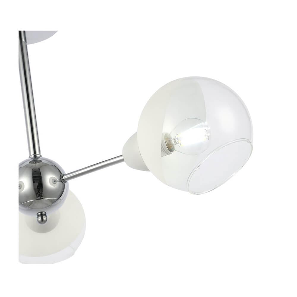 Evoluce SLE102702-03 Светильник потолочный Хром/Прозрачный, Матовый никель E14 3*40W — миниатюра 2