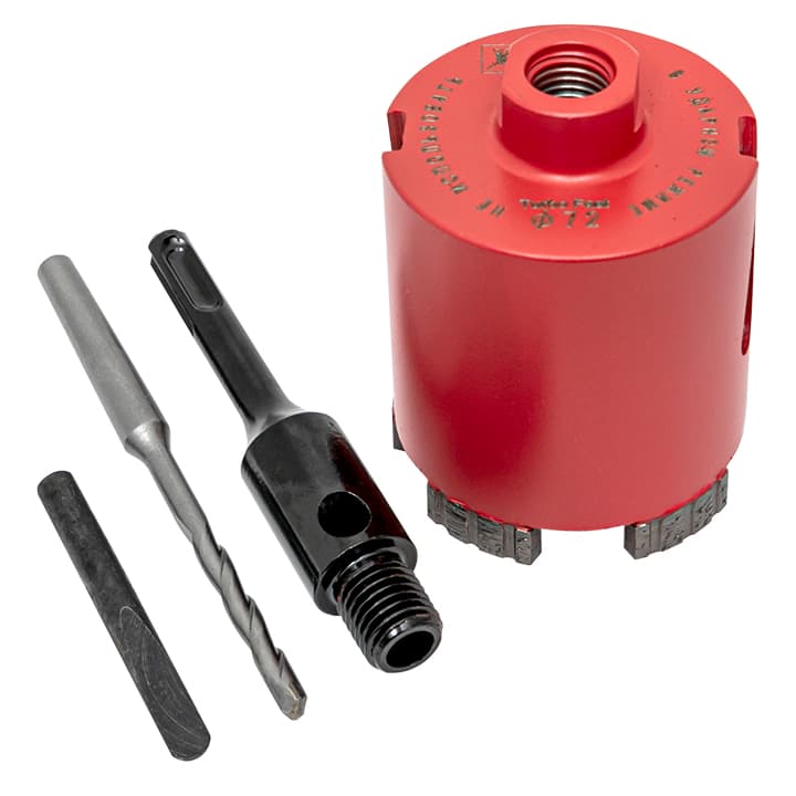 EKF Коронка алмазная Turbo Fast 72 DCH-72TRB Laser M16 Expert — миниатюра 6