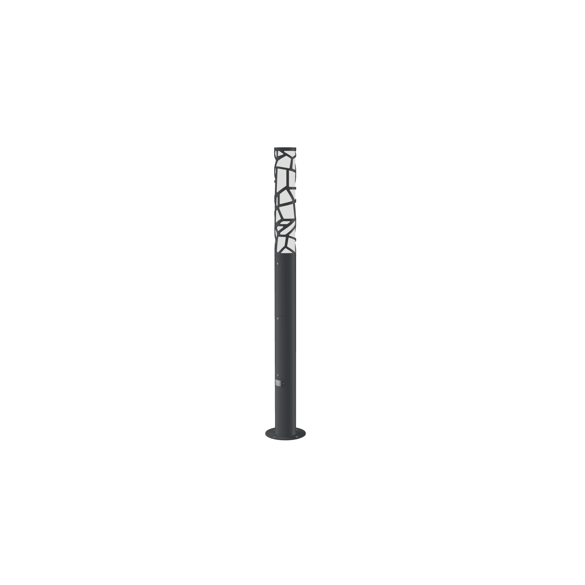 Ledel Светильник L-park PILLAR 0,8/20/С/840/03/PKII-71/220AC IP66 RAL7035 Муар PP20-3412-3115-182