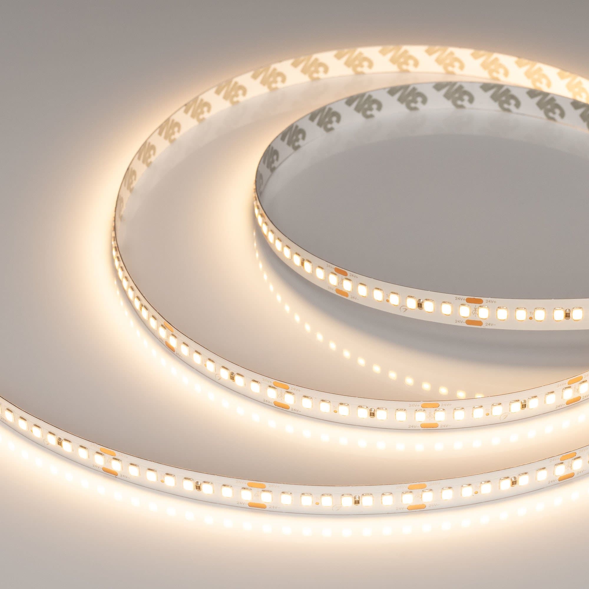 Arlight Лента RT-A192-10mm 24V Warm3000 (17.6 W/m, IP20, 2835, 5m) (высок.эфф.150 лм/Вт) 038775 — миниатюра 2