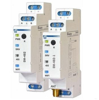 Новатек-Электро Контроллер WEB- доступа ЕМ-482-1, 12-24В управление Modbus-оборудованием WI-FI модуль,  (с бесплатным облачным сервисом мониторинга) в