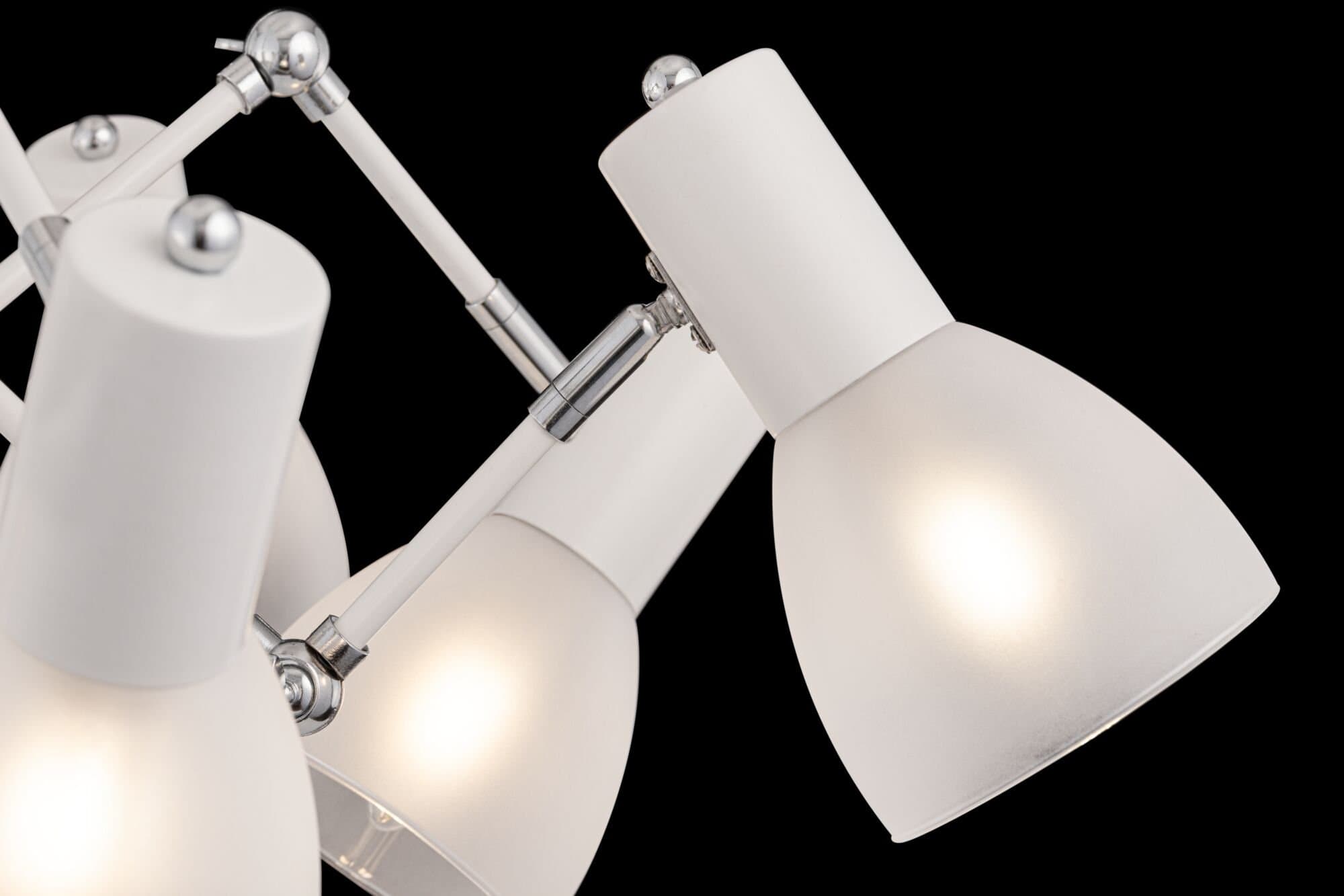 Freya Modern Avery Белый и Хром Люстра FR5080PL-08W — миниатюра 6