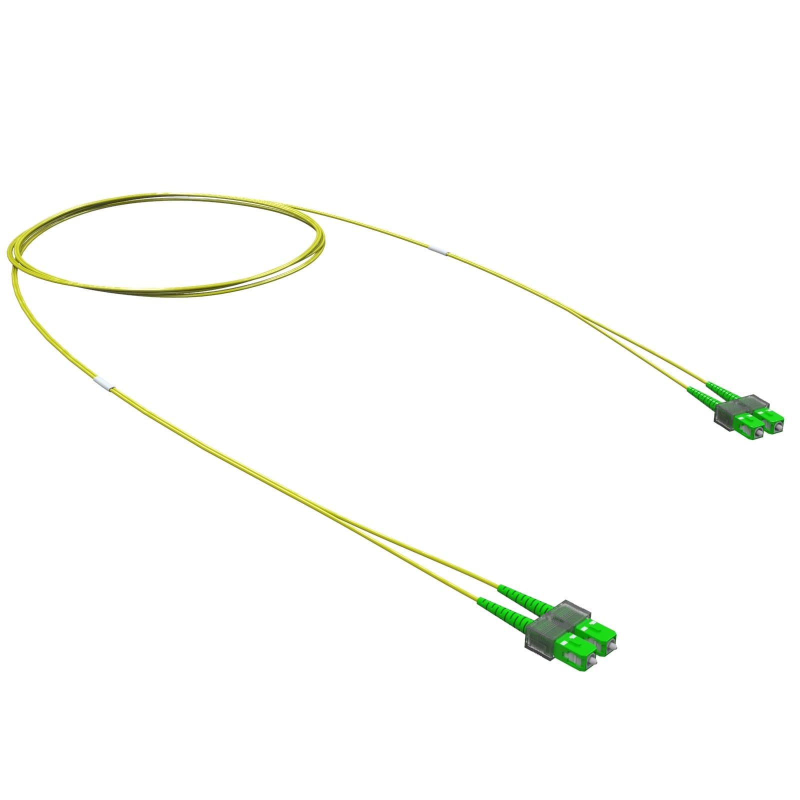 DKC Оптический коммутационный шнур Duplex SC/APC-SC/APC, 9/125 (OS2), 1 м