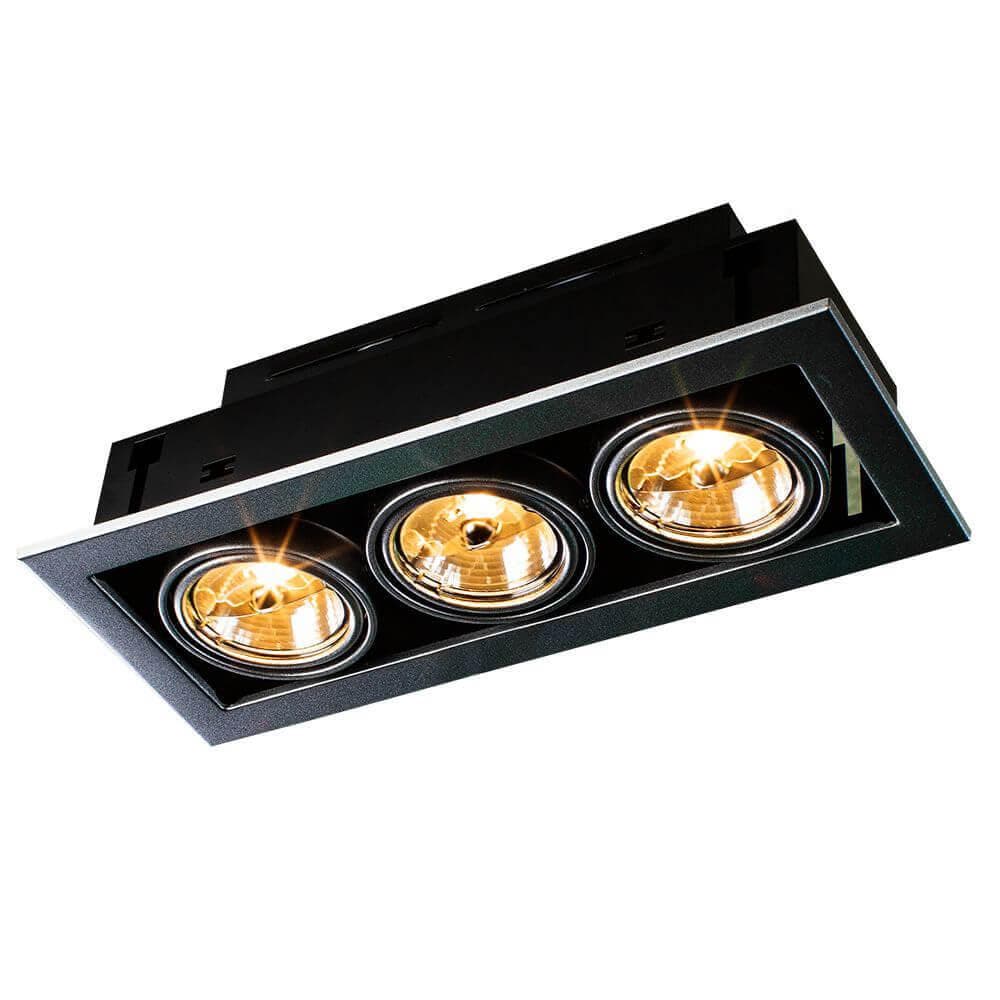 Arte Lamp Cardani Серебро/Серый Светильник точечный встаиваемый 50W G5,3 3x500lm A5930PL-3SI — миниатюра 5