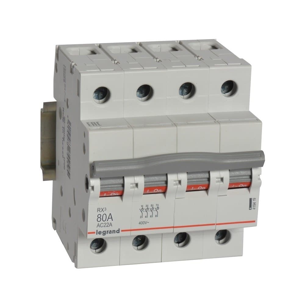 Legrand RX3 Рубильник 4P 80А 419419