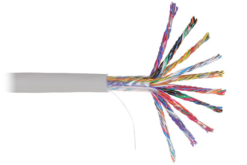 IEK ITK Кабель связи витая пара U/UTP, кат.5E 100х2х24AWG solid, LDPE, 305м, черный LC3-C5E100-139 — миниатюра 2