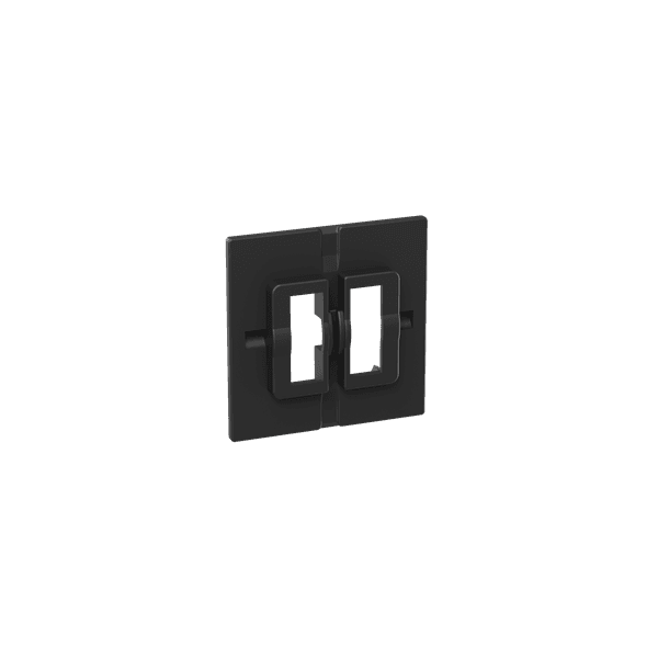 EKF Пластина переходная для 1 или 2х клавишного выключателя, IP44, чёрная Эпика — миниатюра 2