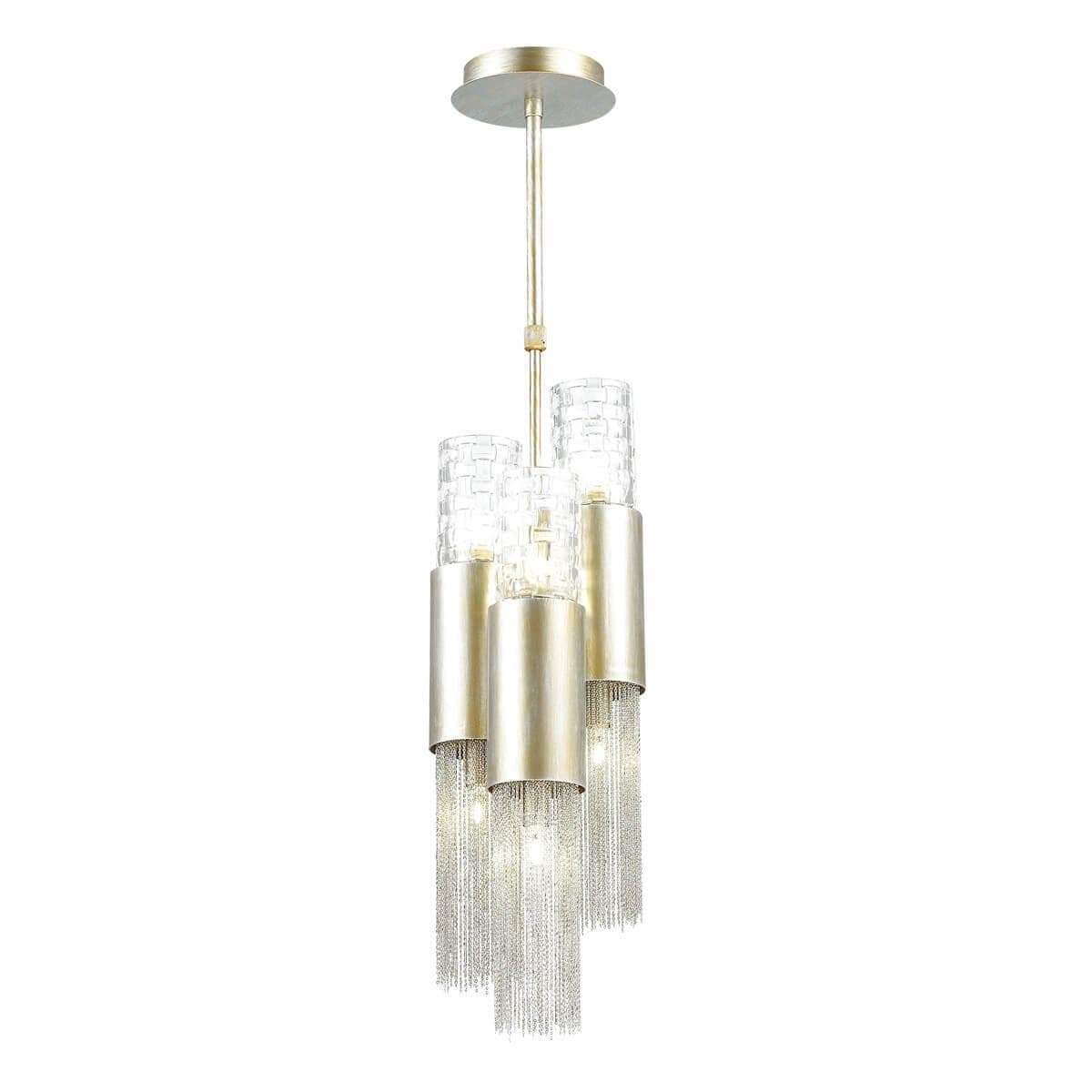 Odeon Light 4631/6 ODL20 419 серебристый/стекло/металл.цепочки Подвес G9 6*40W 220V PERLA — миниатюра 1