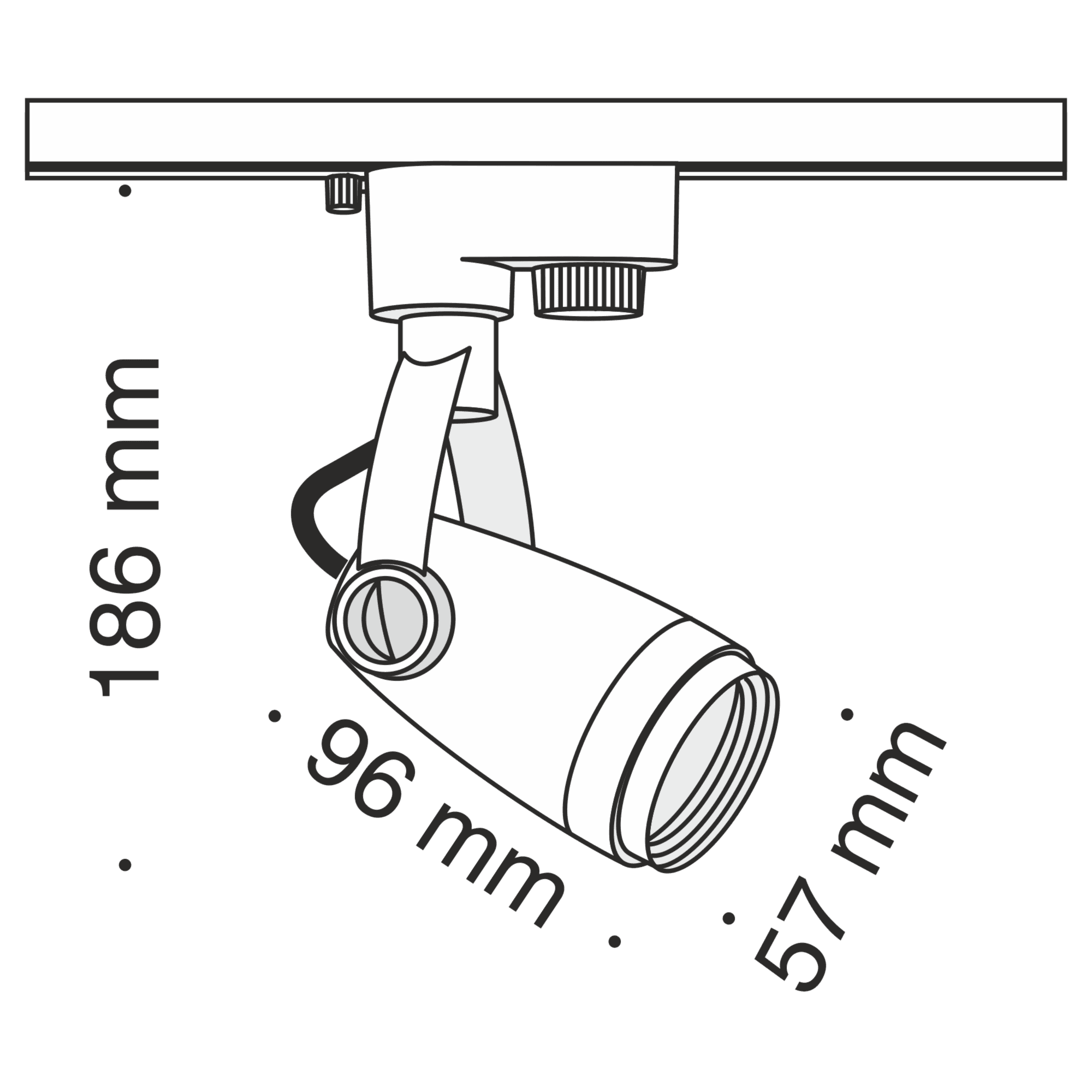 Maytoni Technical Track Черный Трековый светильник GU10 50W TR001-1-GU10-B — миниатюра 4