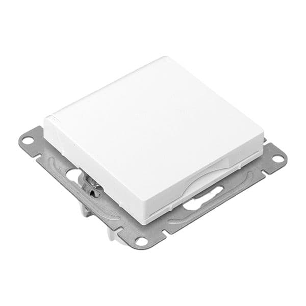 EKF Механизм розетки, 16А, IP44, с заземлением, со шторками, c крышкой, белый Эпика — миниатюра 16