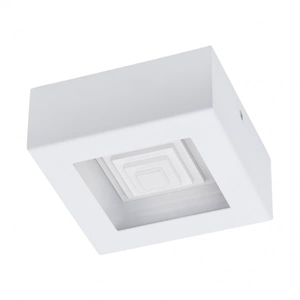 Eglo 96791 Светодиодный настенно-потолочный светильник FERREROS, 1X6,3W(LED), 140X140, H60, сталь/белый — миниатюра 1