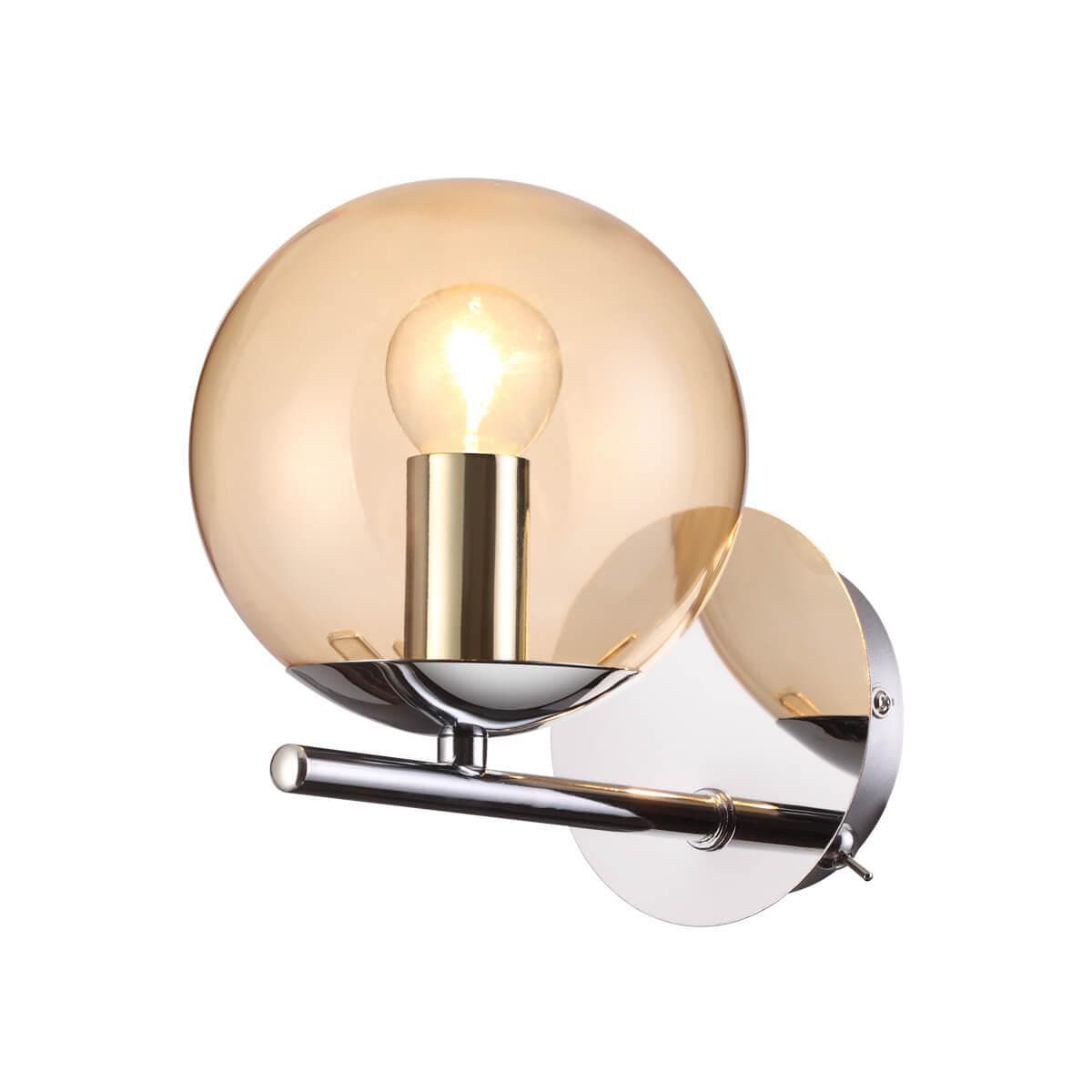 Lumion 4454/1WA LN20 058 хром, янтарный Бра E14 1*60W 220V SIERRA — миниатюра 1