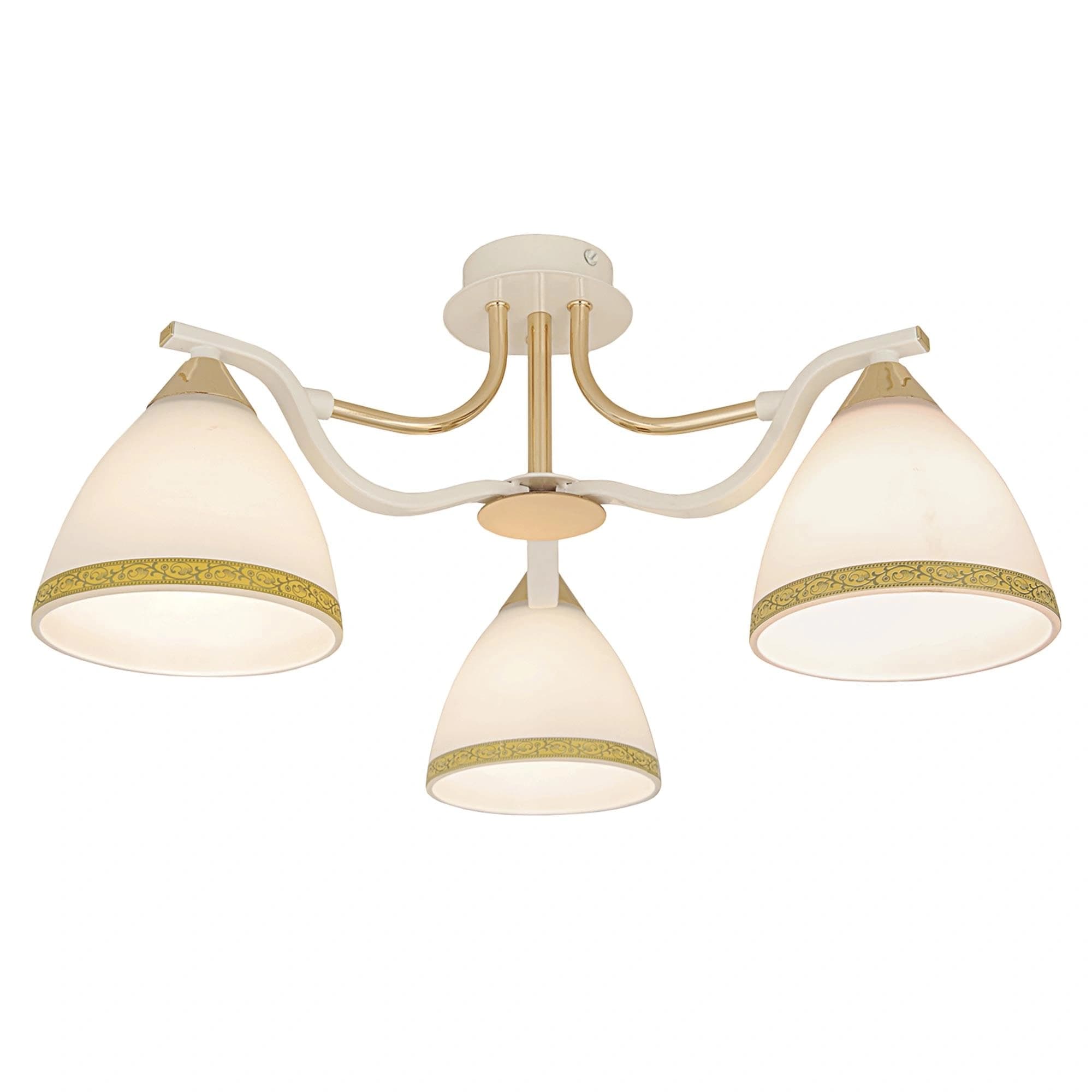 Citilux CL144132 Симона Бел.+Золото Свет-к Люстра