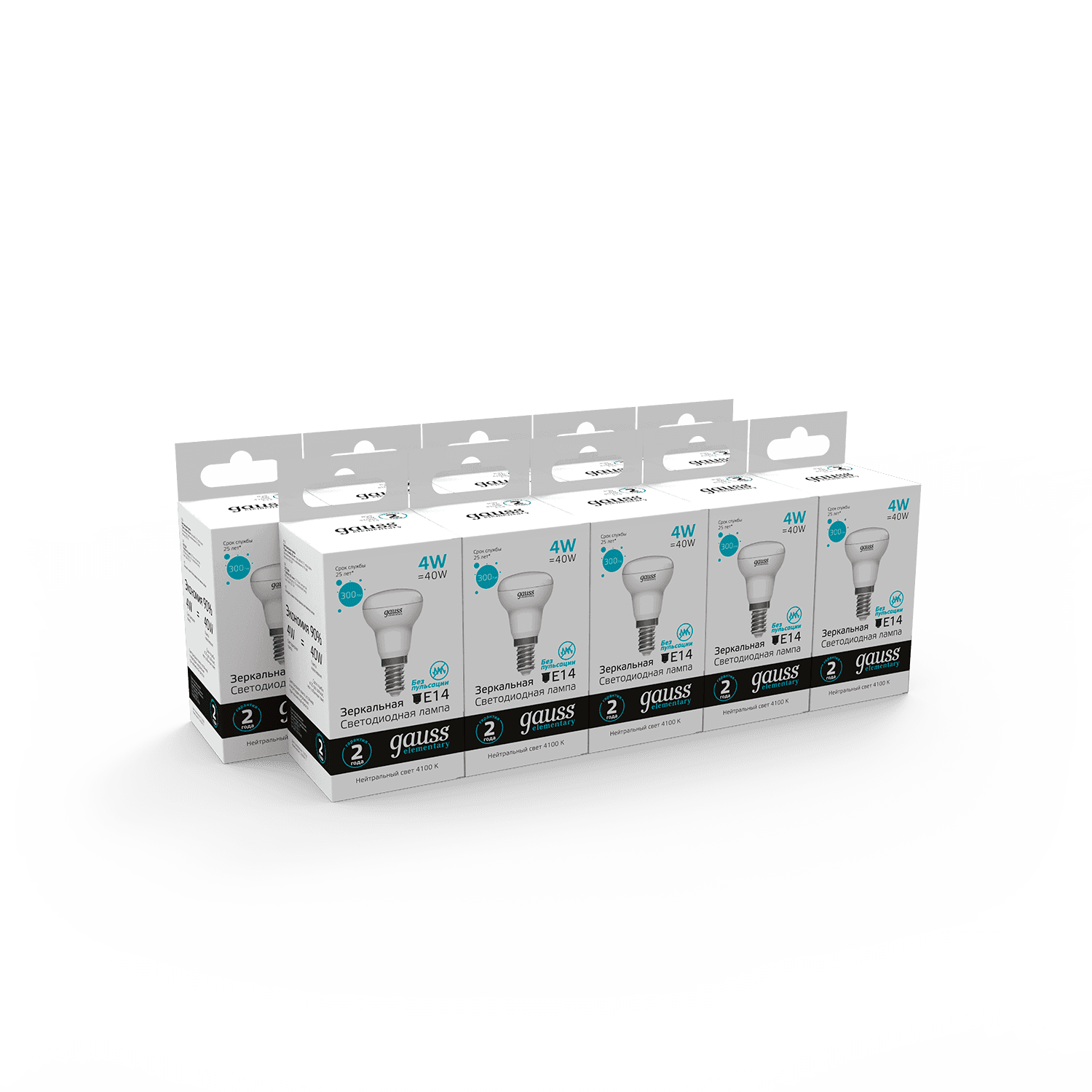 Gauss Лампа Elementary R39 4W 300lm 4100K Е14 LED 1/10/50 63124 — миниатюра 6