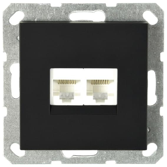 Jasmart G Черный матовый Розетка RJ45 2-ая