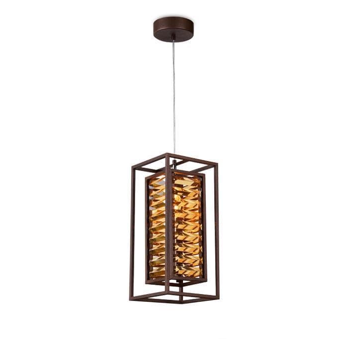 Ambrella Подвесной светильник с хрусталем TR5043 CF/TI кофе/янтарь E14/1 max 40W 180*180*760