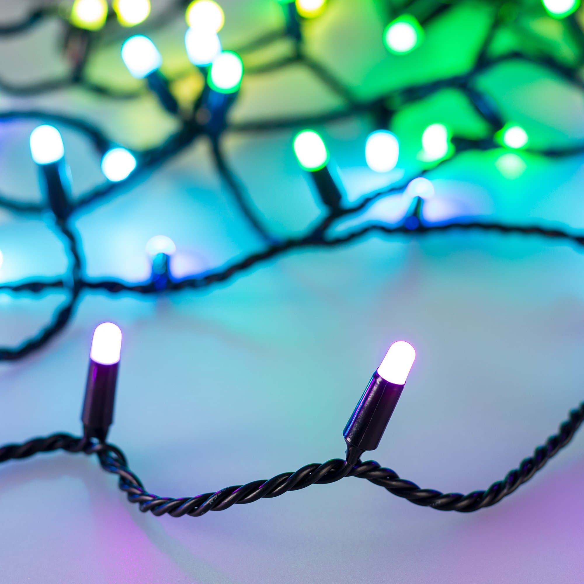 Arlight Светодиодная гирлянда ARD-STRING-CLASSIC-10000-BLACK-95LED-MILK-LIVE RGBW-DMX (24V, 10W) (Ardecoled, IP65) 031747 — миниатюра 1
