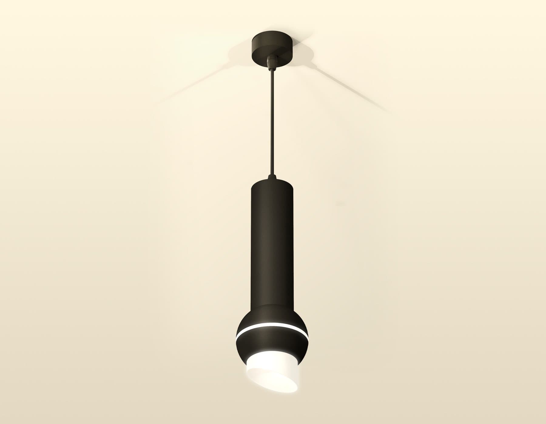 Ambrella Комплект подвесного светильника с дополнительной подсветкой XP1102012 SBK/FR черный песок/белый матовый MR16 GU5.3 LED 3W 4200K (A2302, C6356 XP11020012 — миниатюра 2