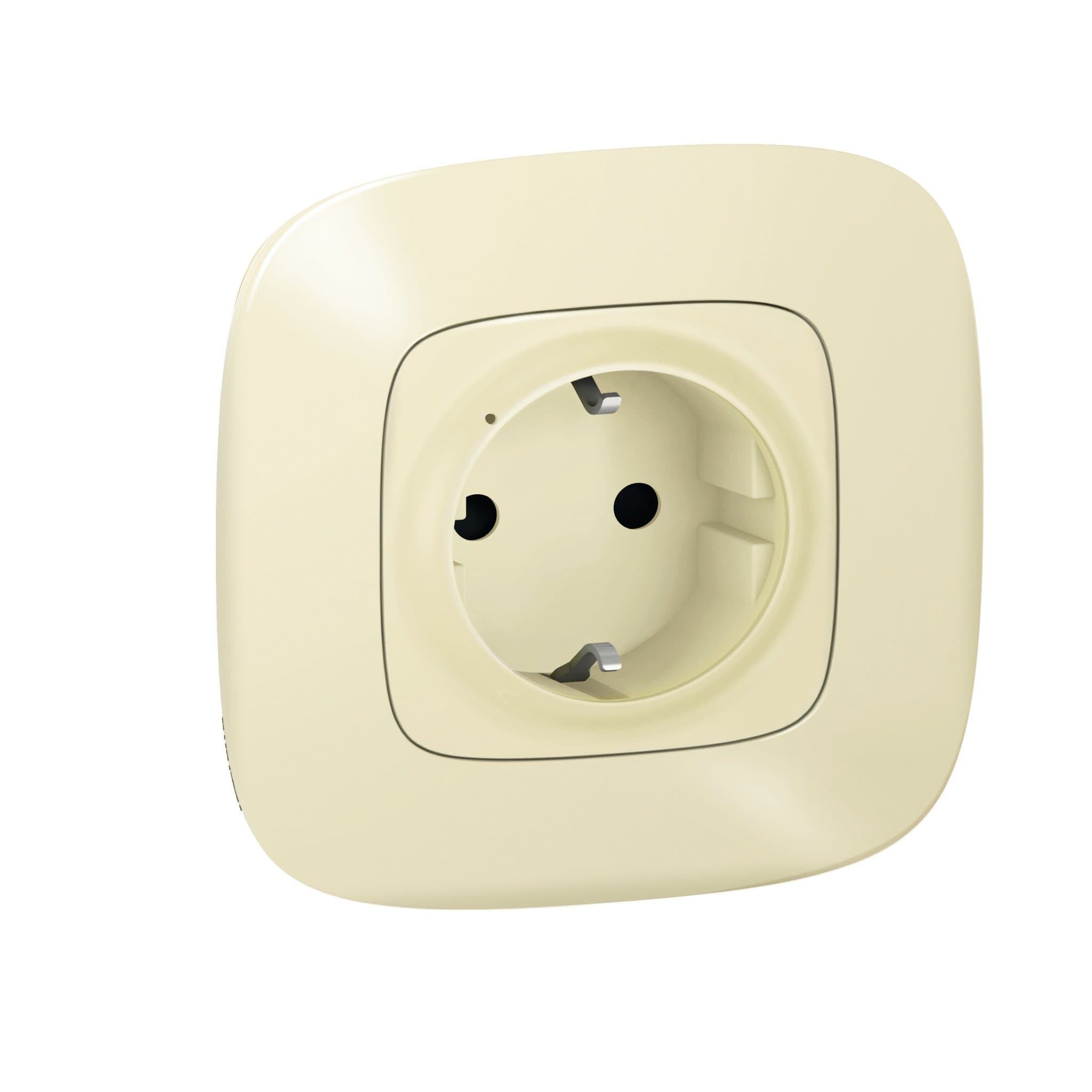 Legrand NETATMO Valena ALLURE Сл.кость розетка2К+З 16А умная 752694 — миниатюра 1