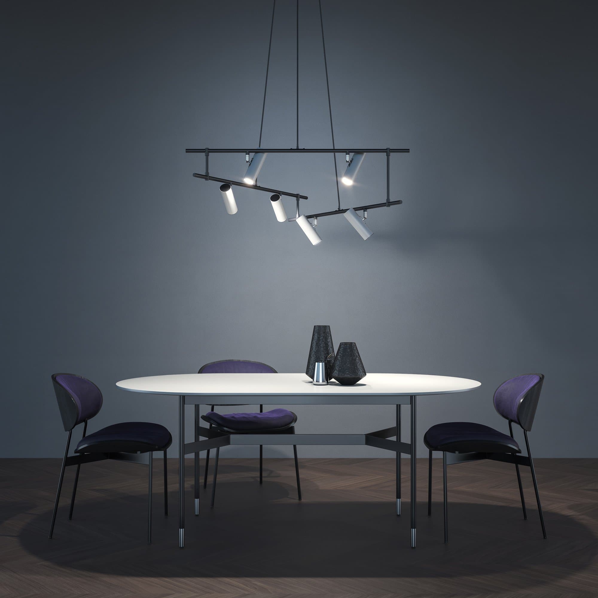 Maytoni Technical Черно-белый Светильник подвесной MOD128PL-06WB — миниатюра 5